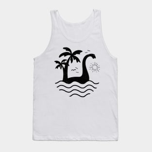 Loch Ness Monster Nessie Silhouette Tank Top